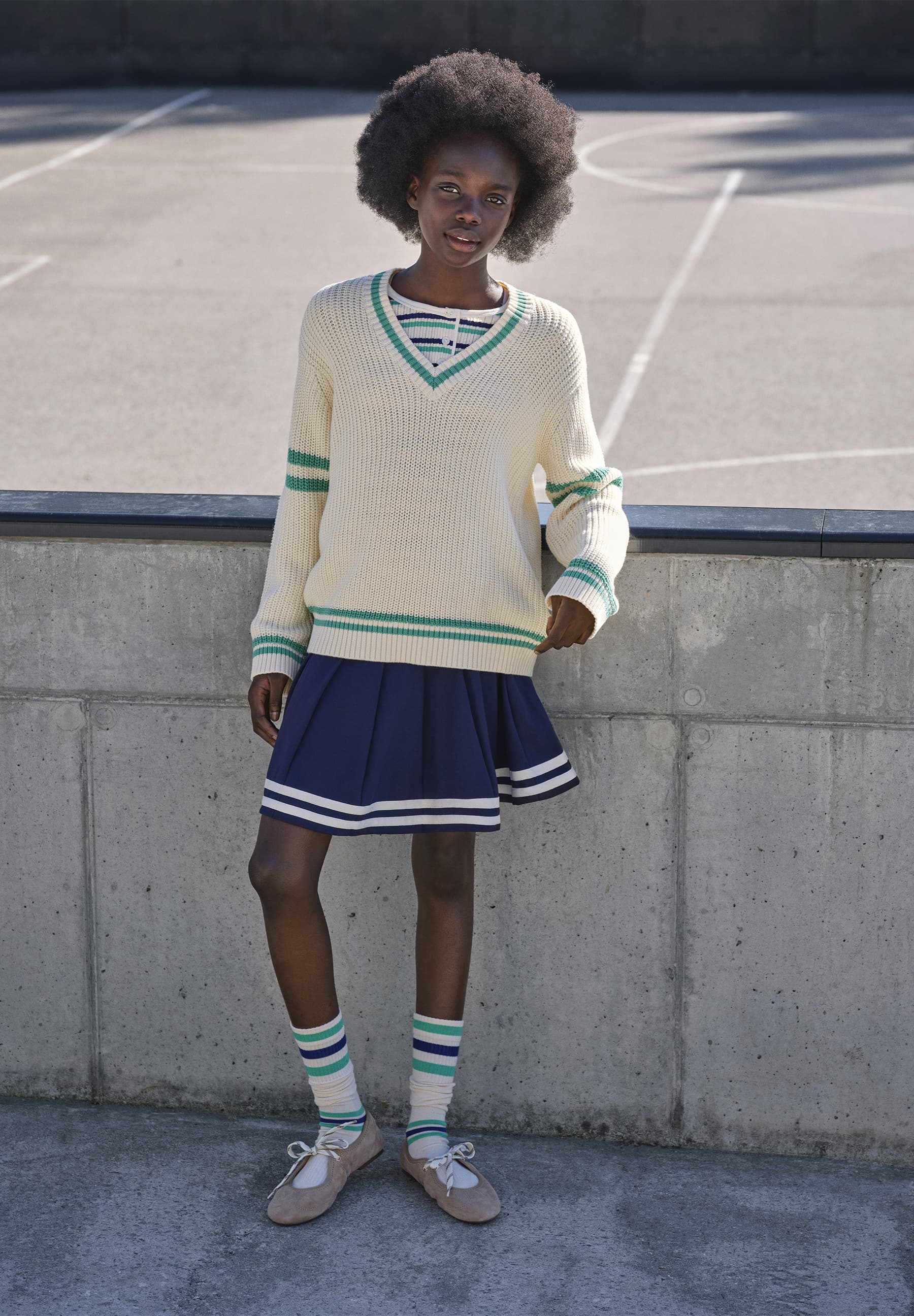 Molo Gail Pearled Ivory Sweater