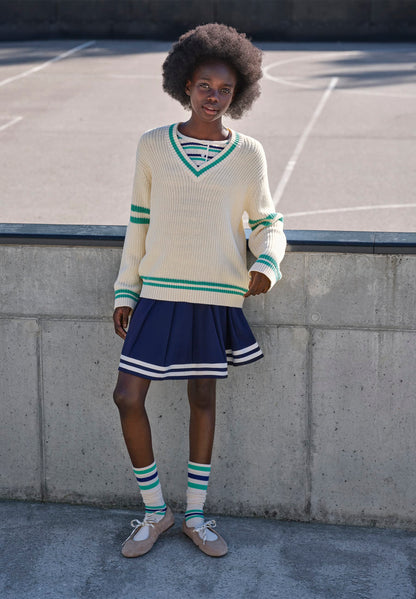 Molo Gail Pearled Ivory Sweater