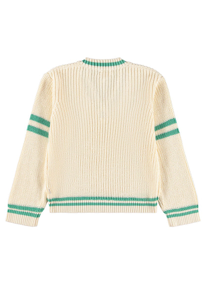 Molo Gail Pearled Ivory Sweater