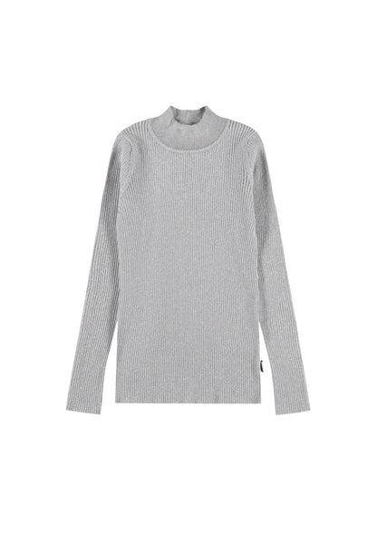 Molo Girls Ginevra Grey Silver Sweater