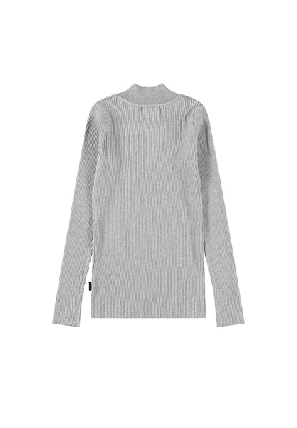 Molo Girls Ginevra Grey Silver Sweater