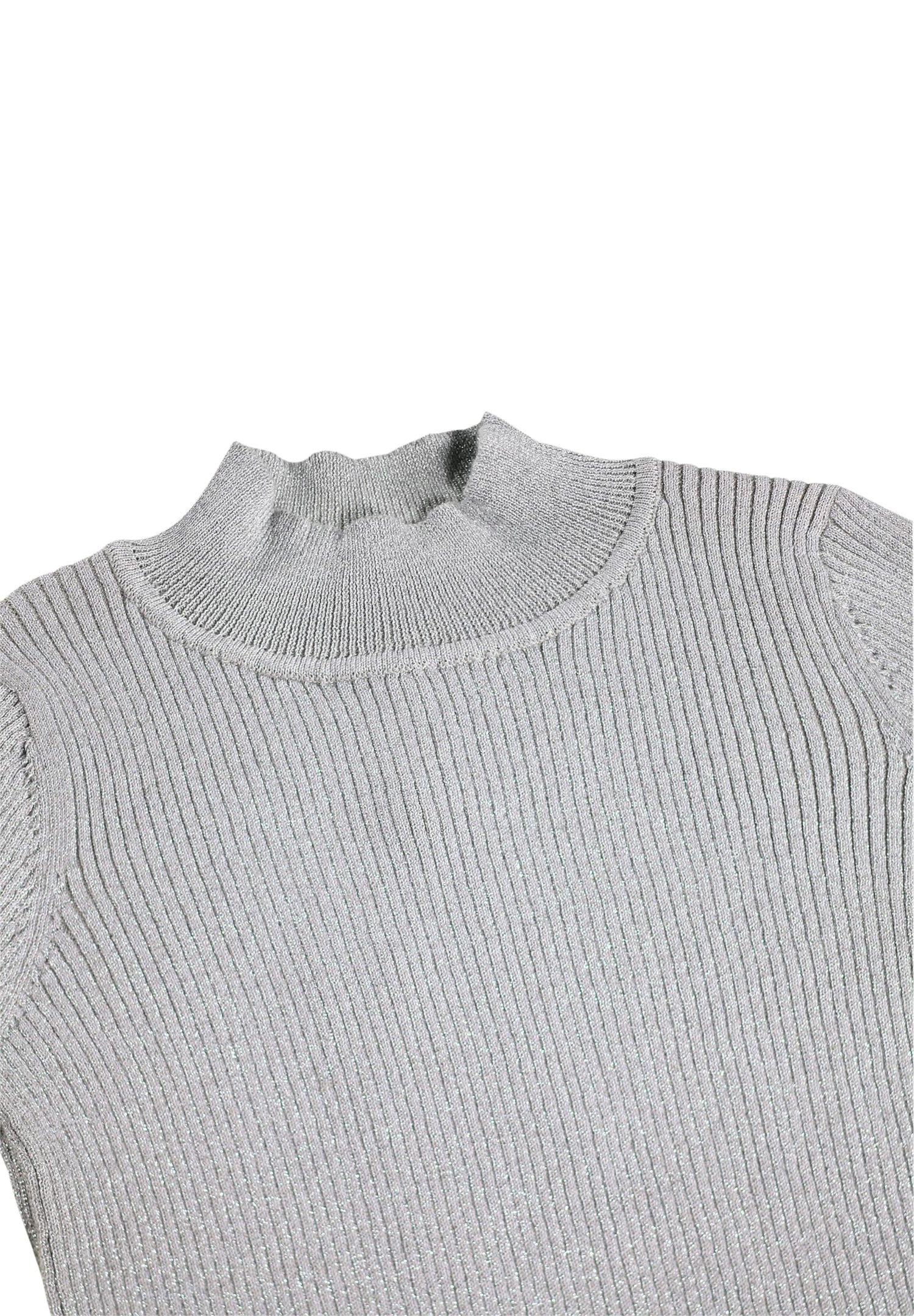 Molo Girls Ginevra Grey Silver Sweater