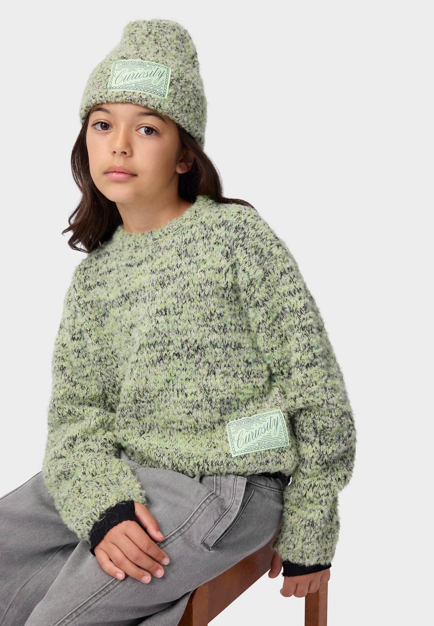 Molo Gulia Mixed Green Sweater