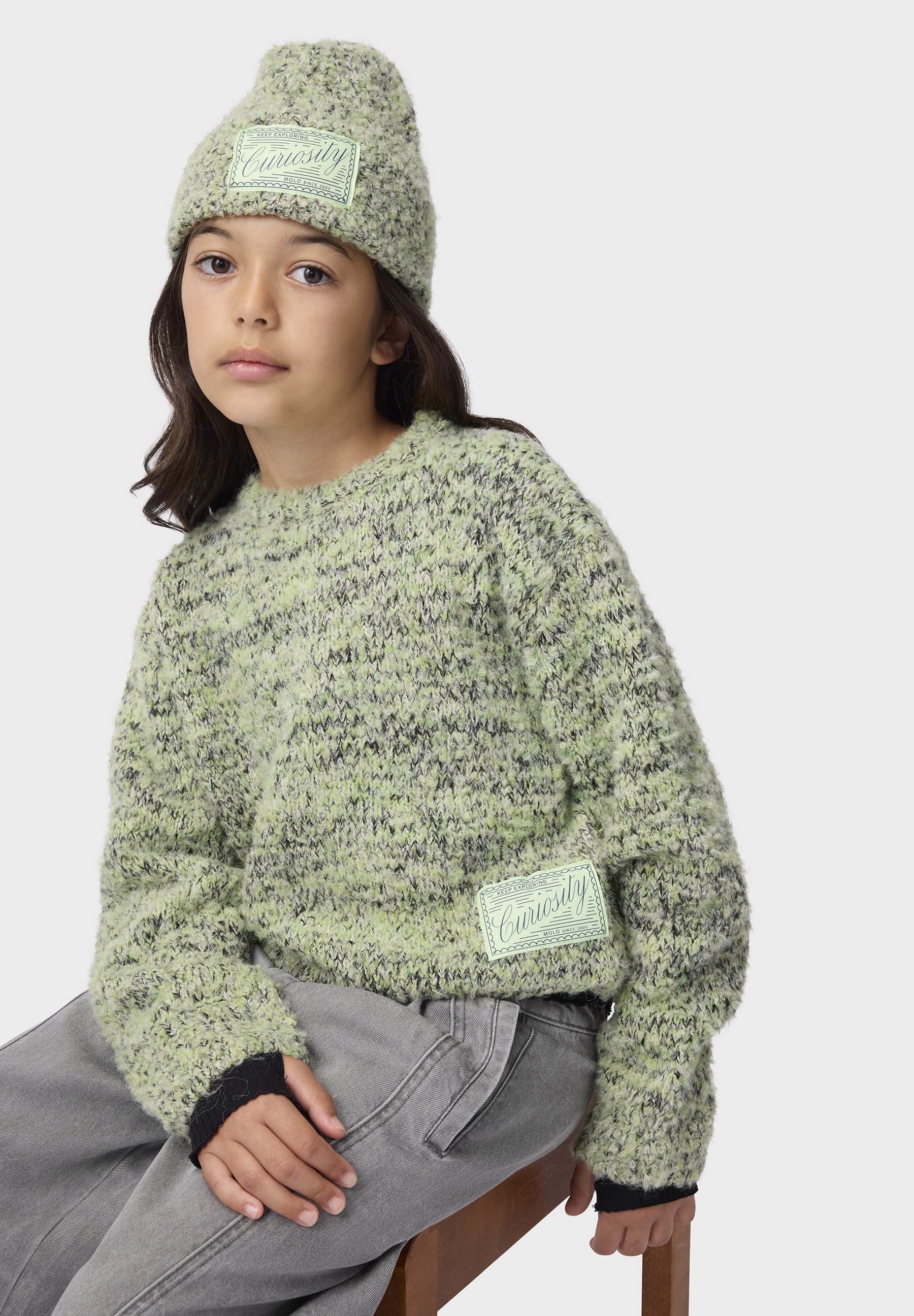Molo Gulia Mixed Green Sweater