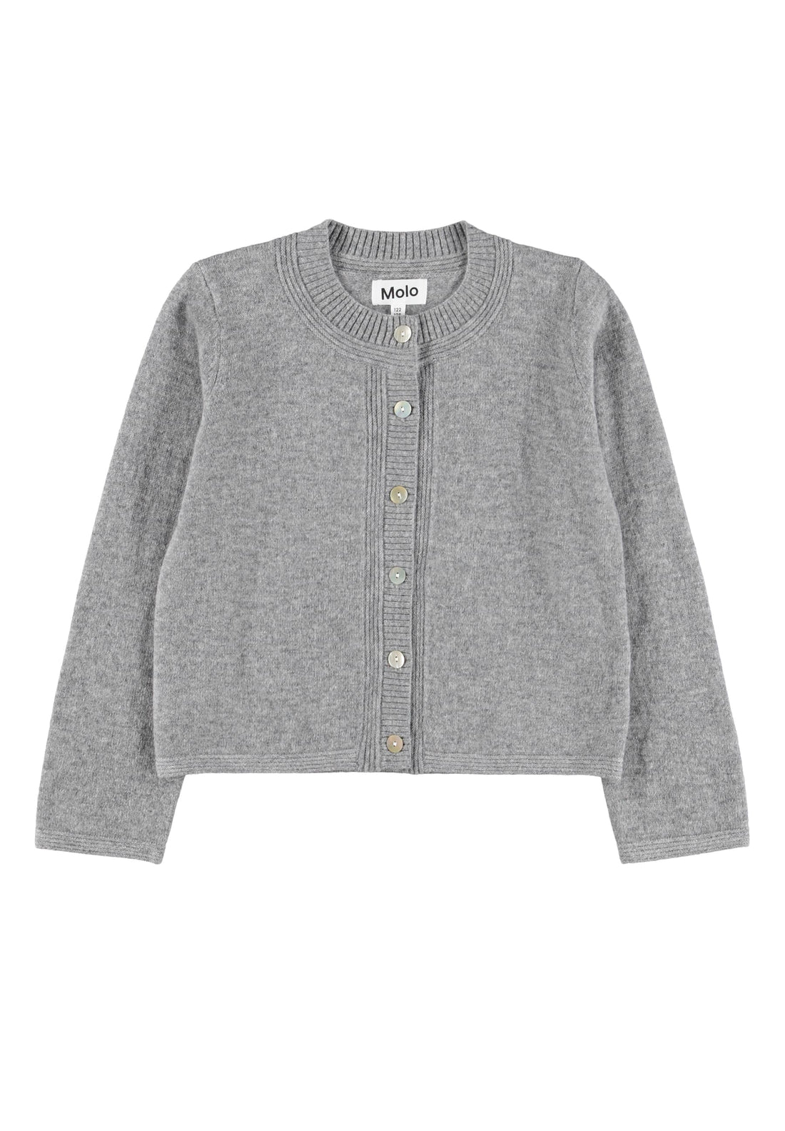 Molo Giovanna Grey Melange Cardigan