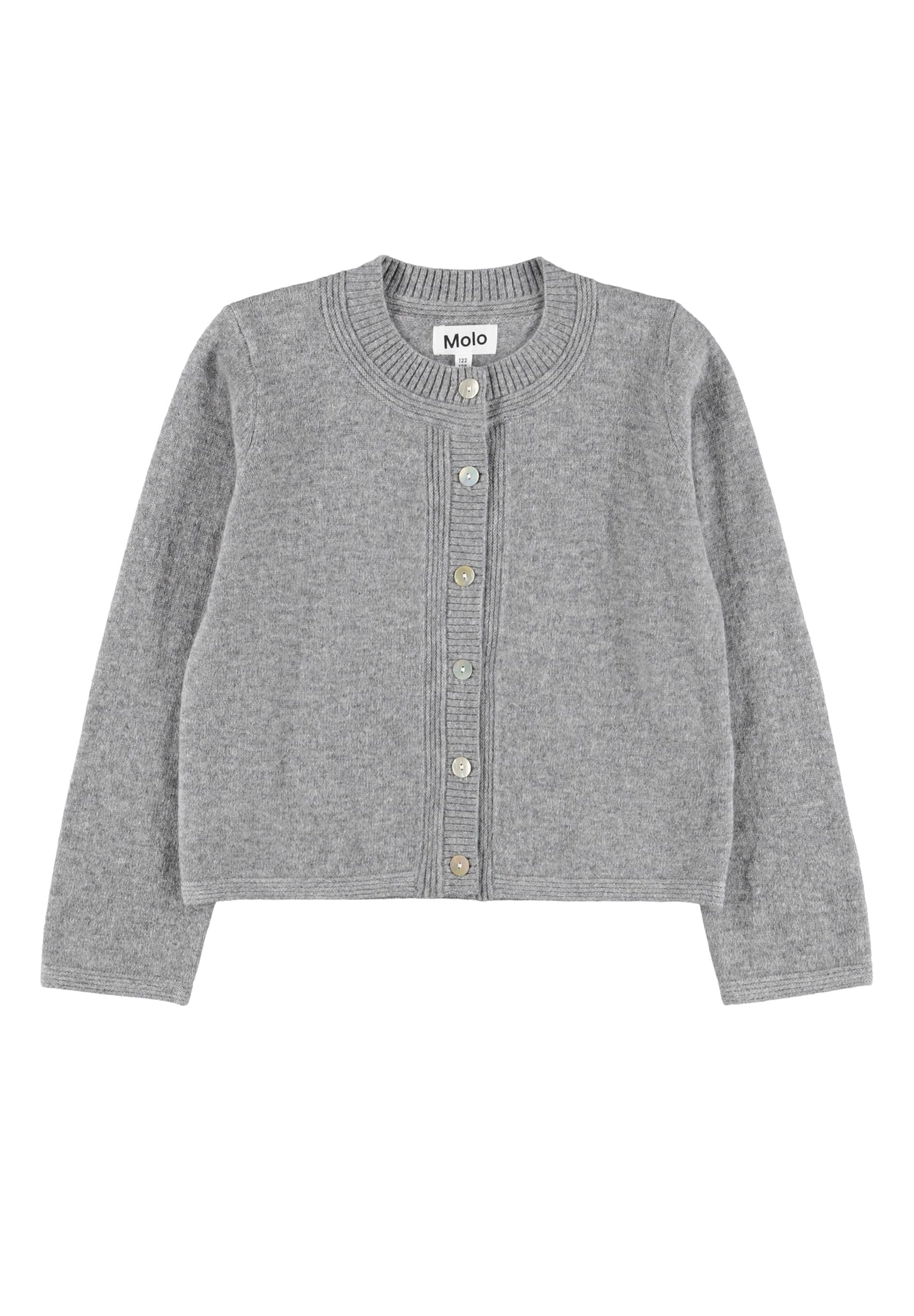 Molo Giovanna Grey Melange Cardigan