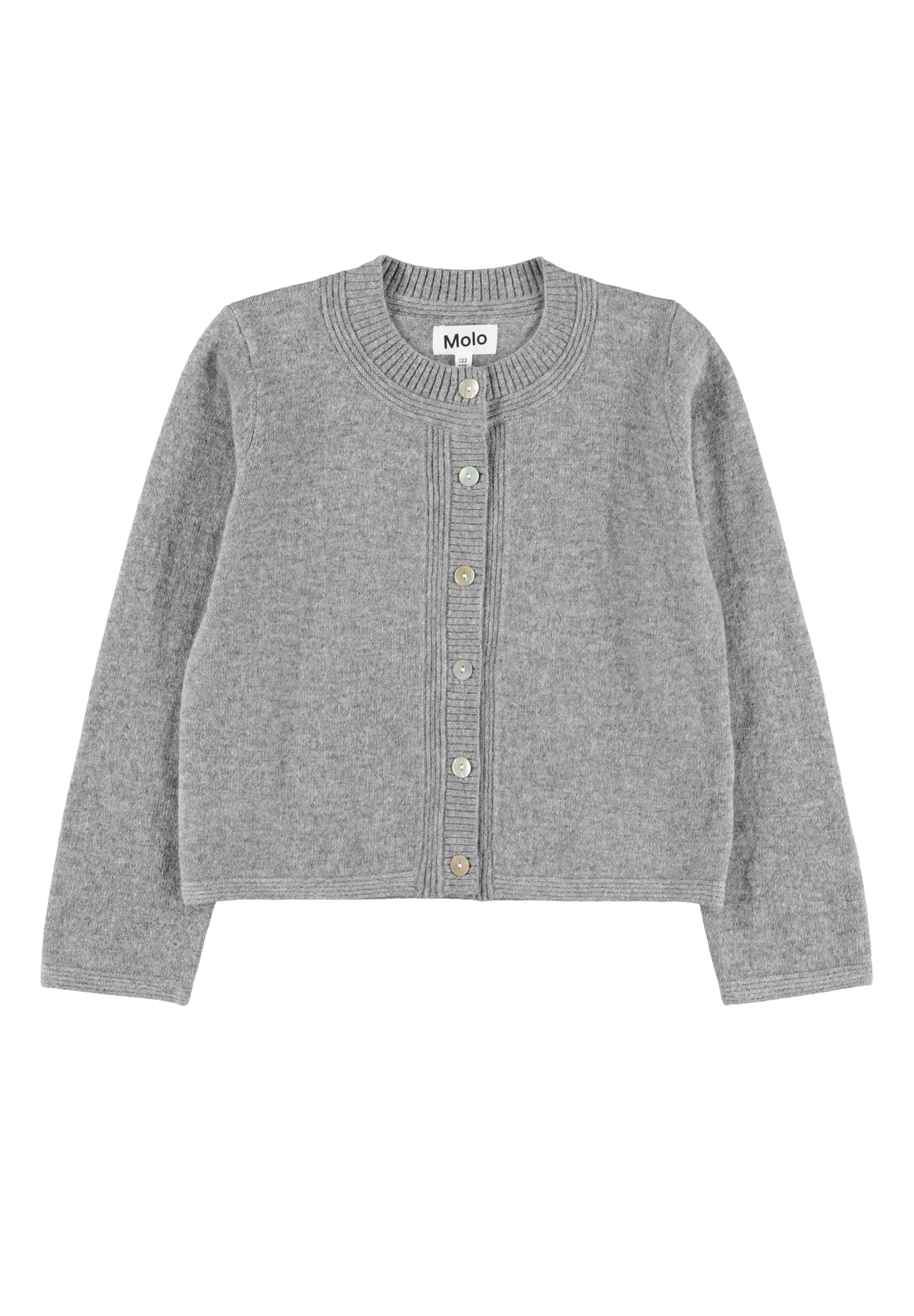 Molo Giovanna Grey Melange Cardigan