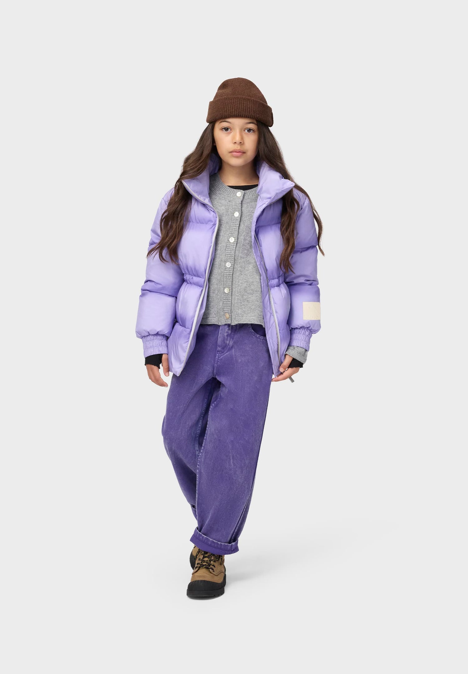 Molo Giovanna Grey Melange Cardigan