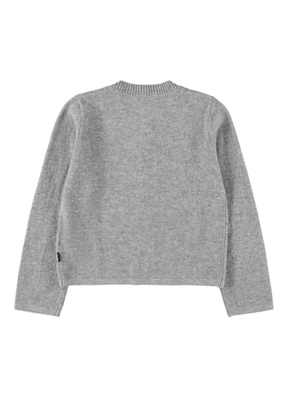 Molo Giovanna Grey Melange Cardigan