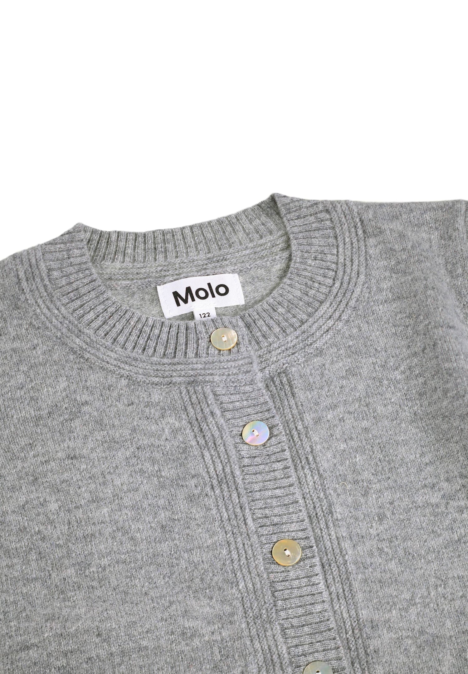 Molo Giovanna Grey Melange Cardigan