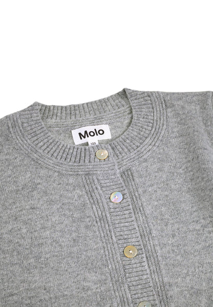 Molo Giovanna Grey Melange Cardigan