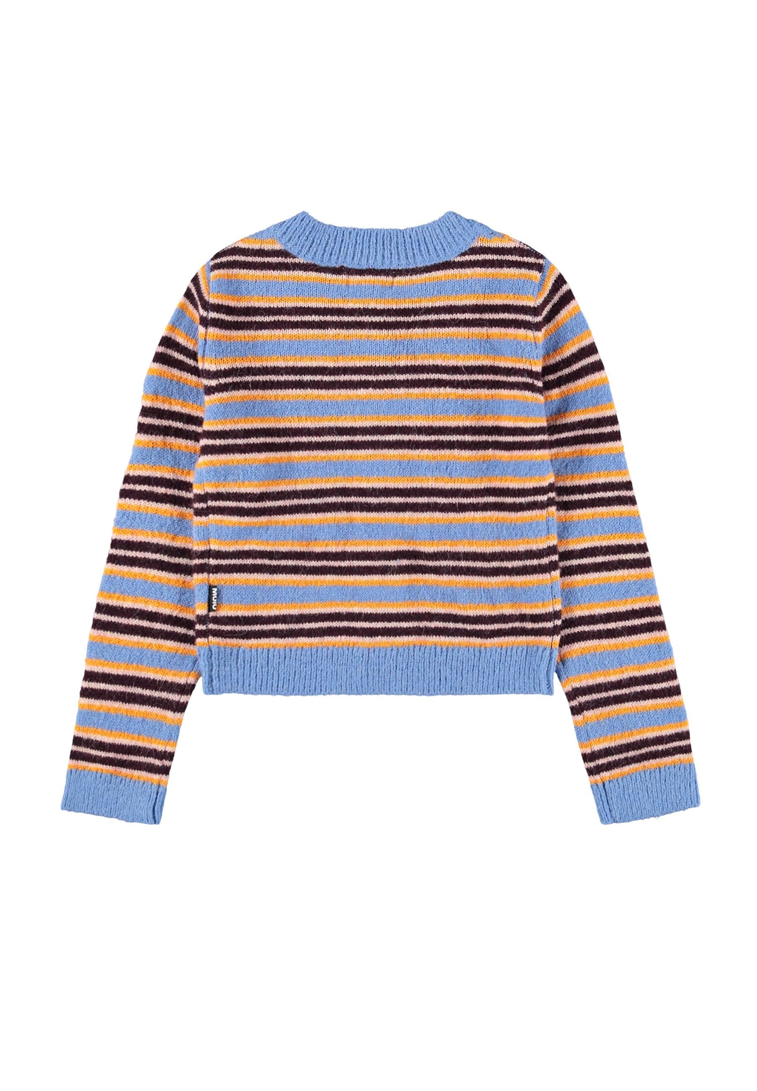 Molo Girls Geraldine Sky Stripe Cardigan