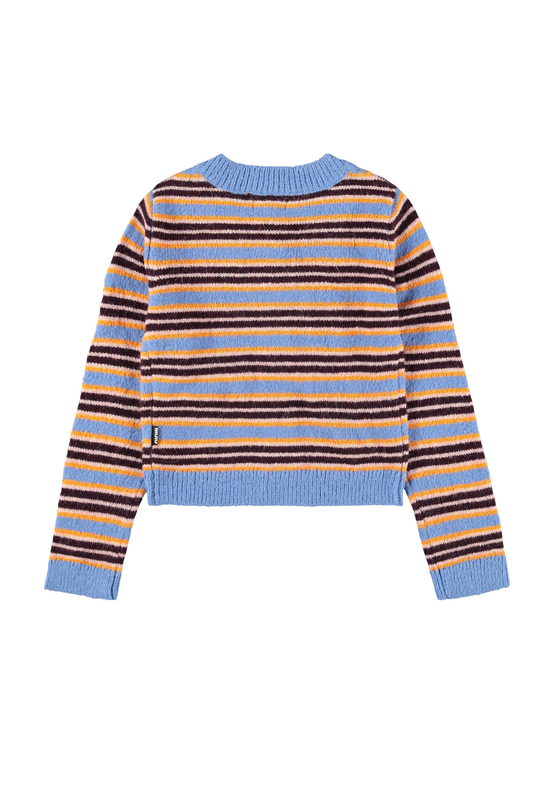 Molo Girls Geraldine Sky Stripe Cardigan