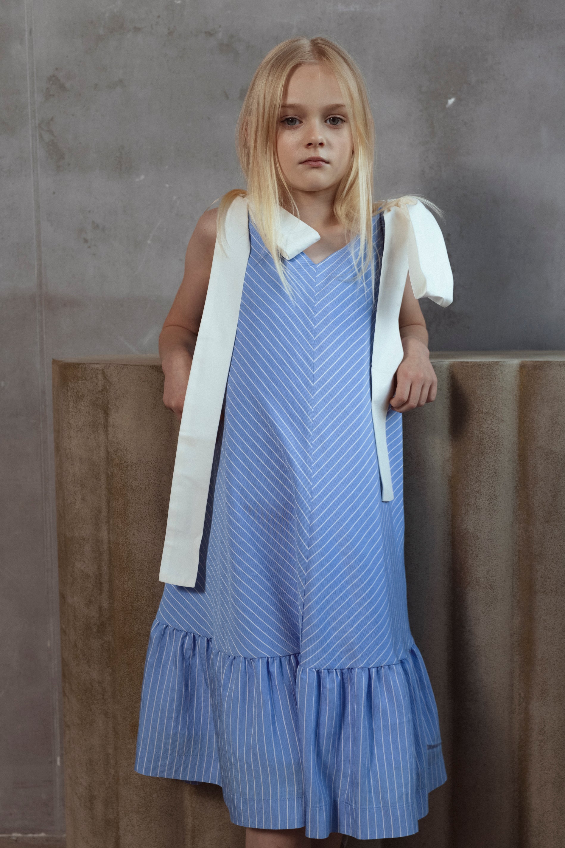 Unlabel Beth Sky Blue Satin Dress