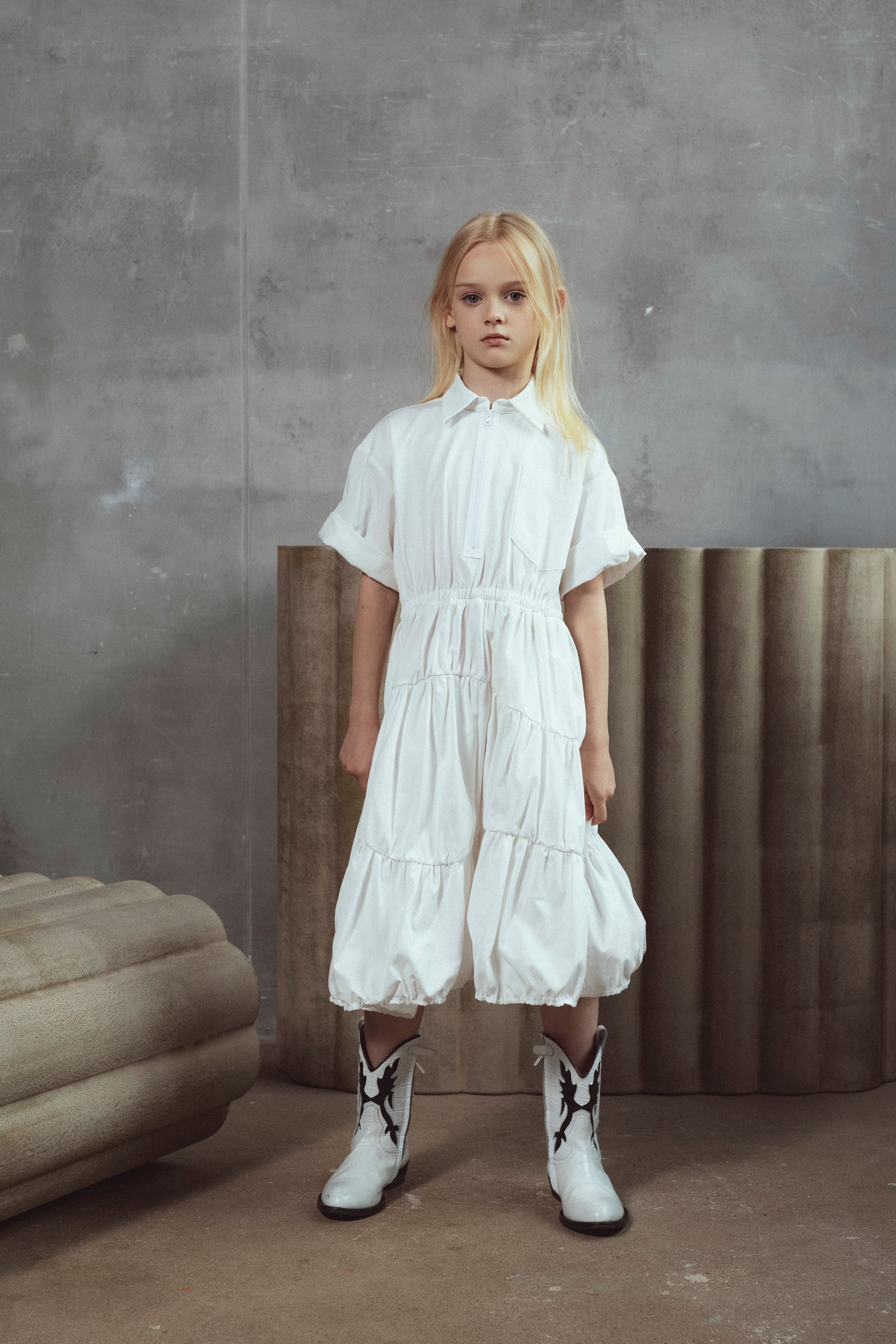 Unlabel Paper White Dress