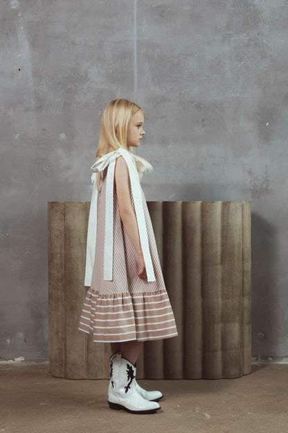 Unlabel Belle Cacao Stripes Dress