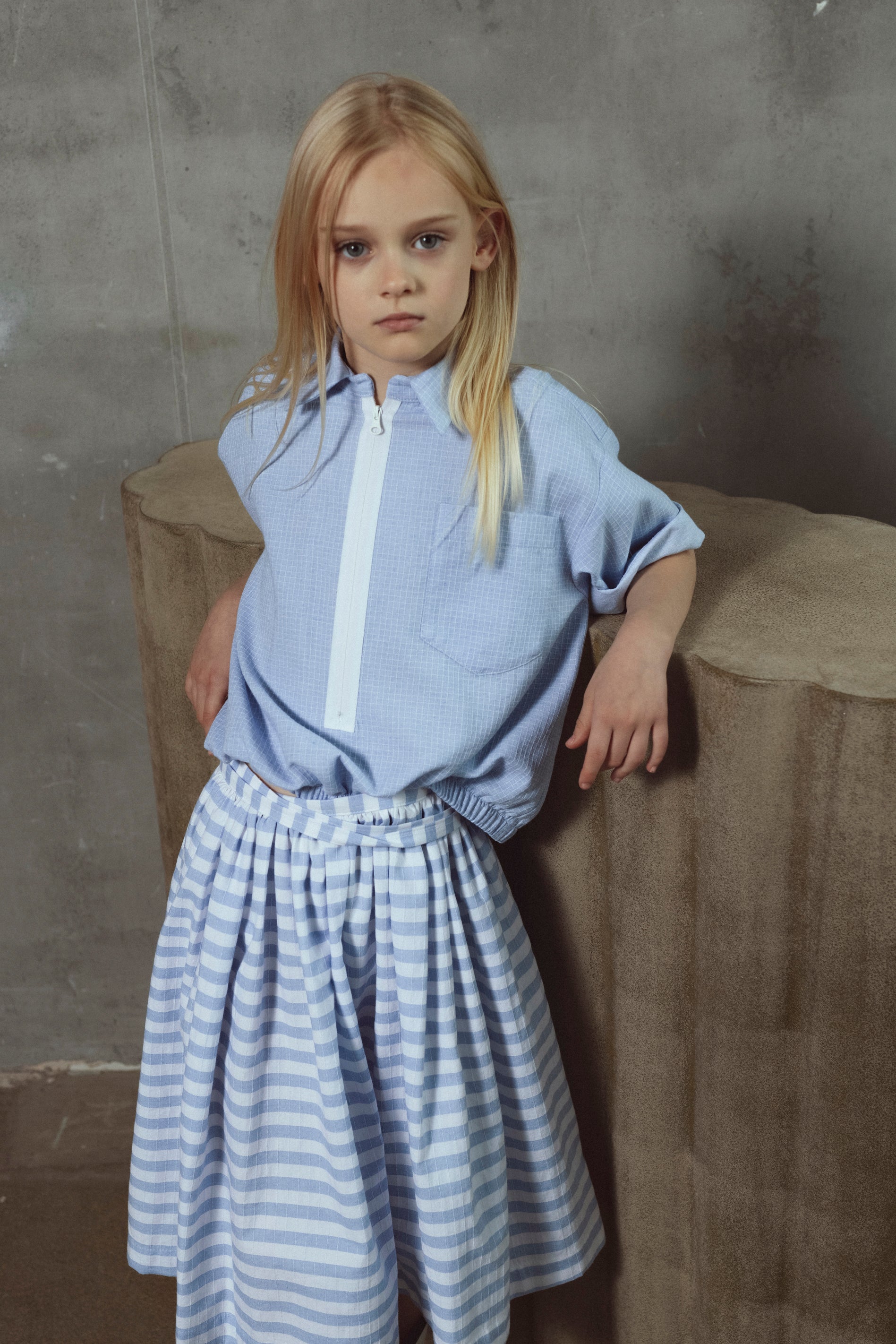 Unlabel Blue Checks Shirt