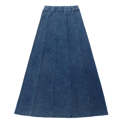 Duet Dark Denim Wash Panel Skirt