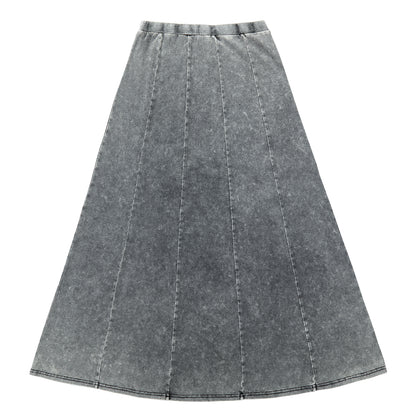 Duet Grey Wash Panel Skirt