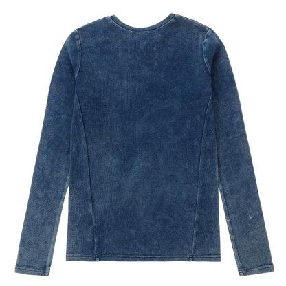 Duet Dark Denim Wash V-neck Tee