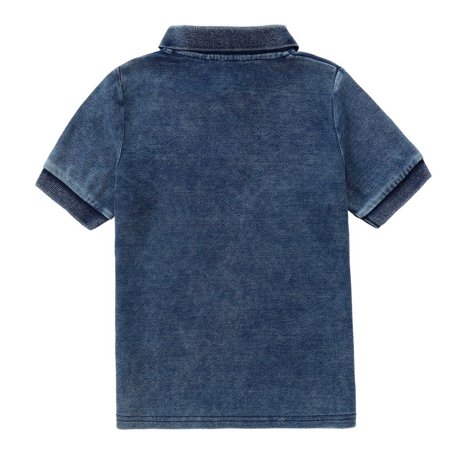Duet Dark Blue Wash Short Sleeve Polo