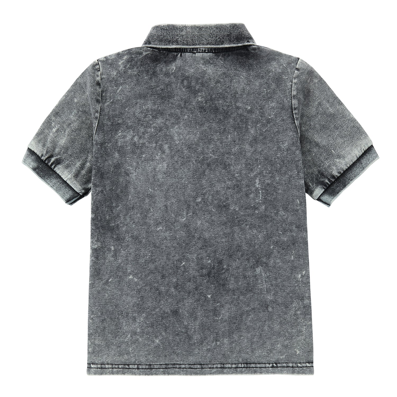 Duet Grey Wash Short Sleeve Polo
