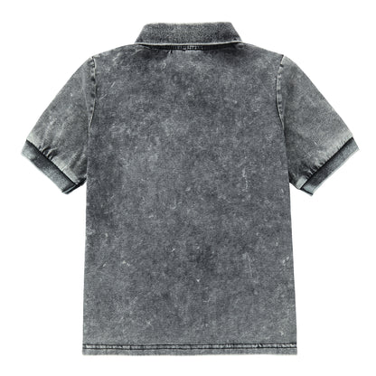 Duet Grey Wash Short Sleeve Polo