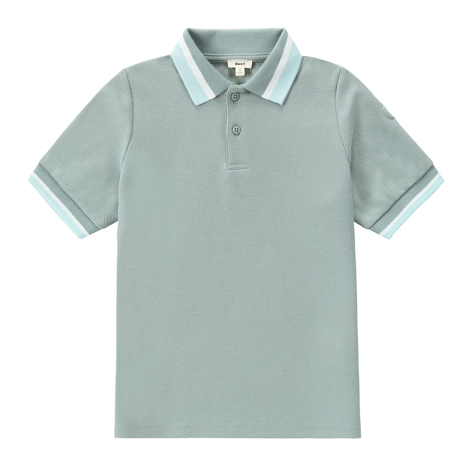 Duet Sage Green Short Sleeve Polo