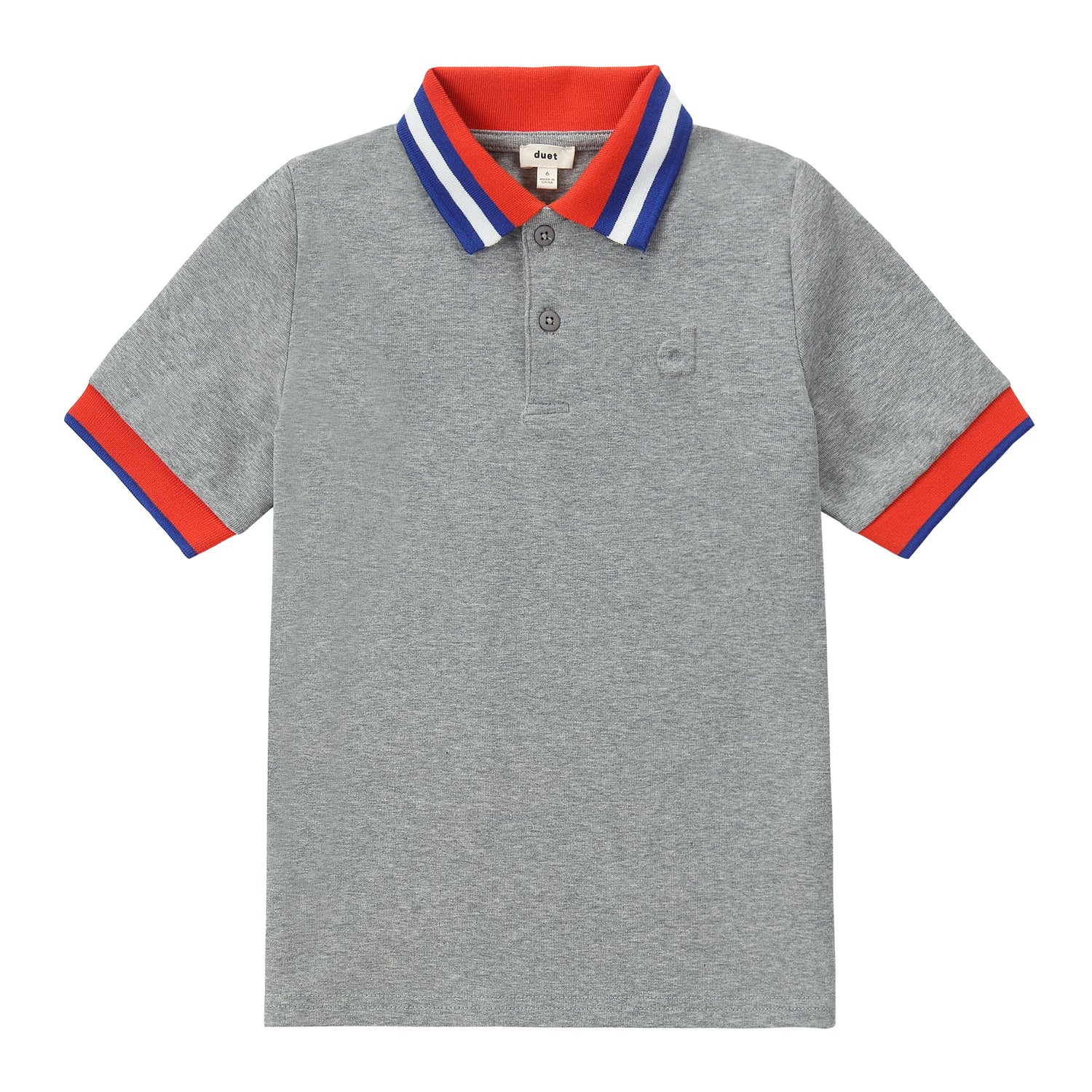 Duet Heather Grey Short Sleeve Polo