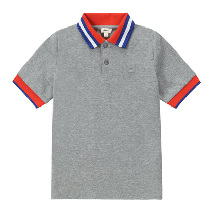 Duet Heather Grey Short Sleeve Polo
