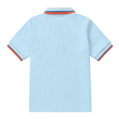 Duet Heather Blue Short Sleeve Polo