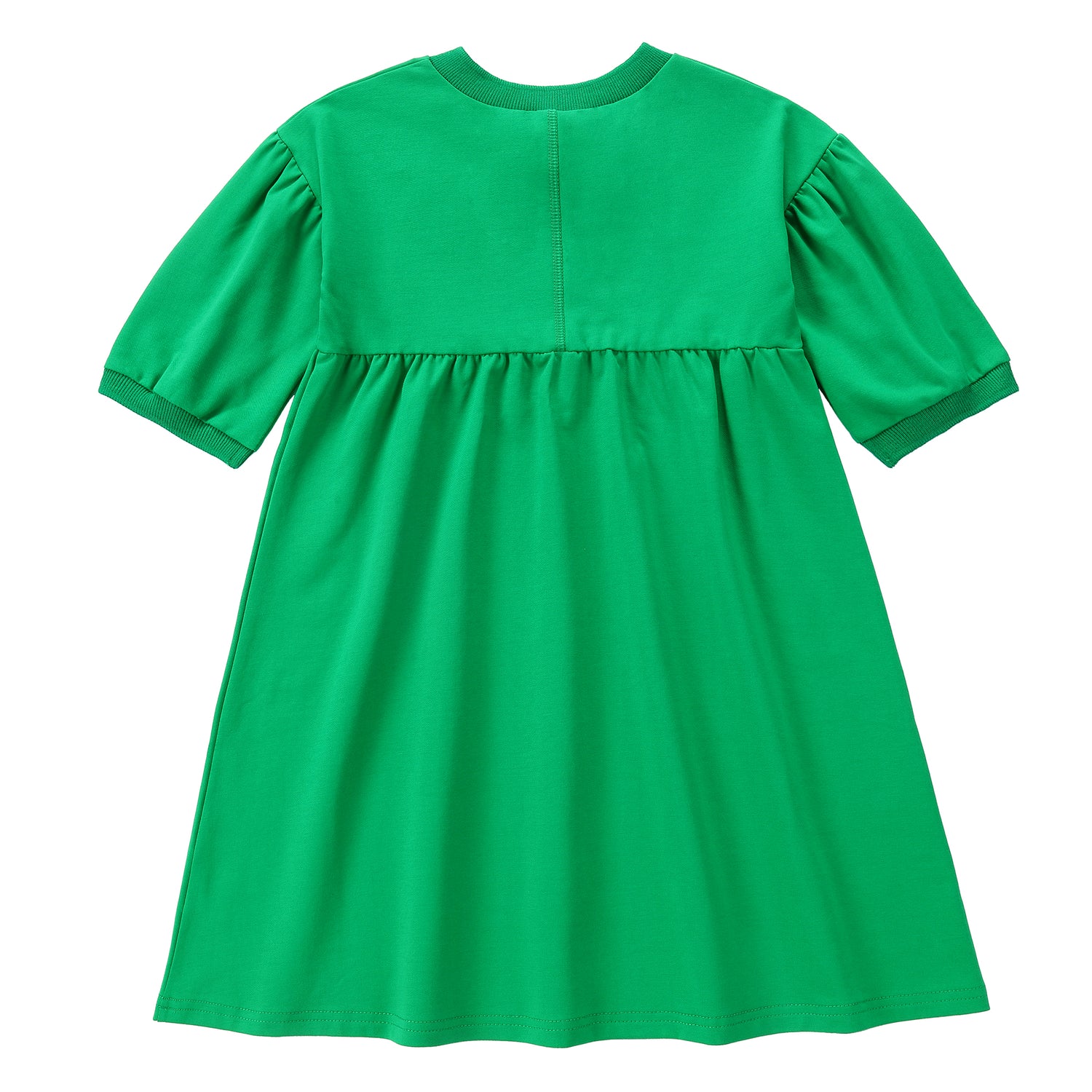 Duet Green Puff Sleeve Dress