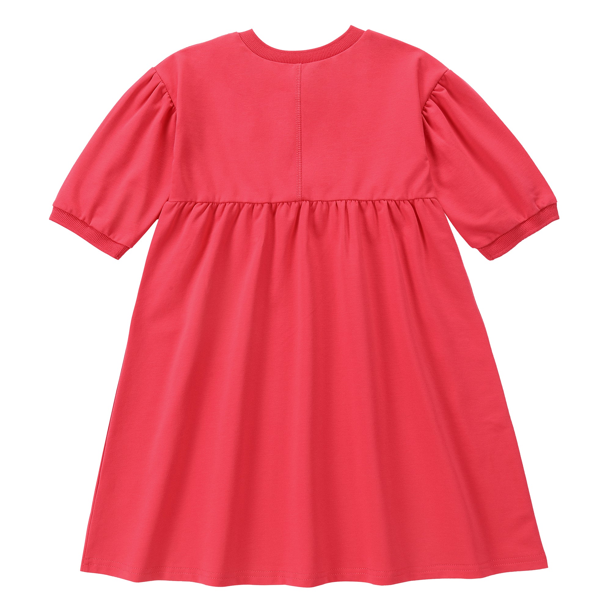 Duet Coral Puff Sleeve Dress