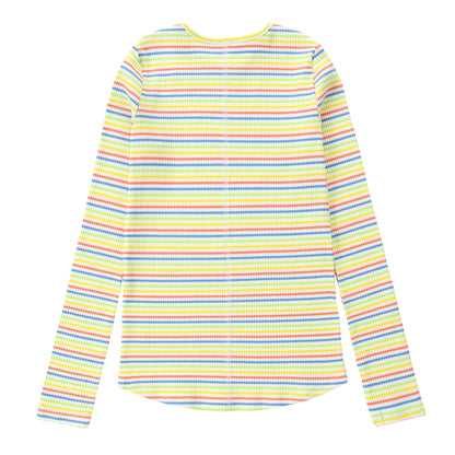 Duet Colorful Striped Ribbed Tee