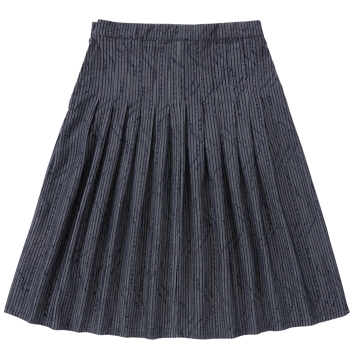 Denim Striped Skirt