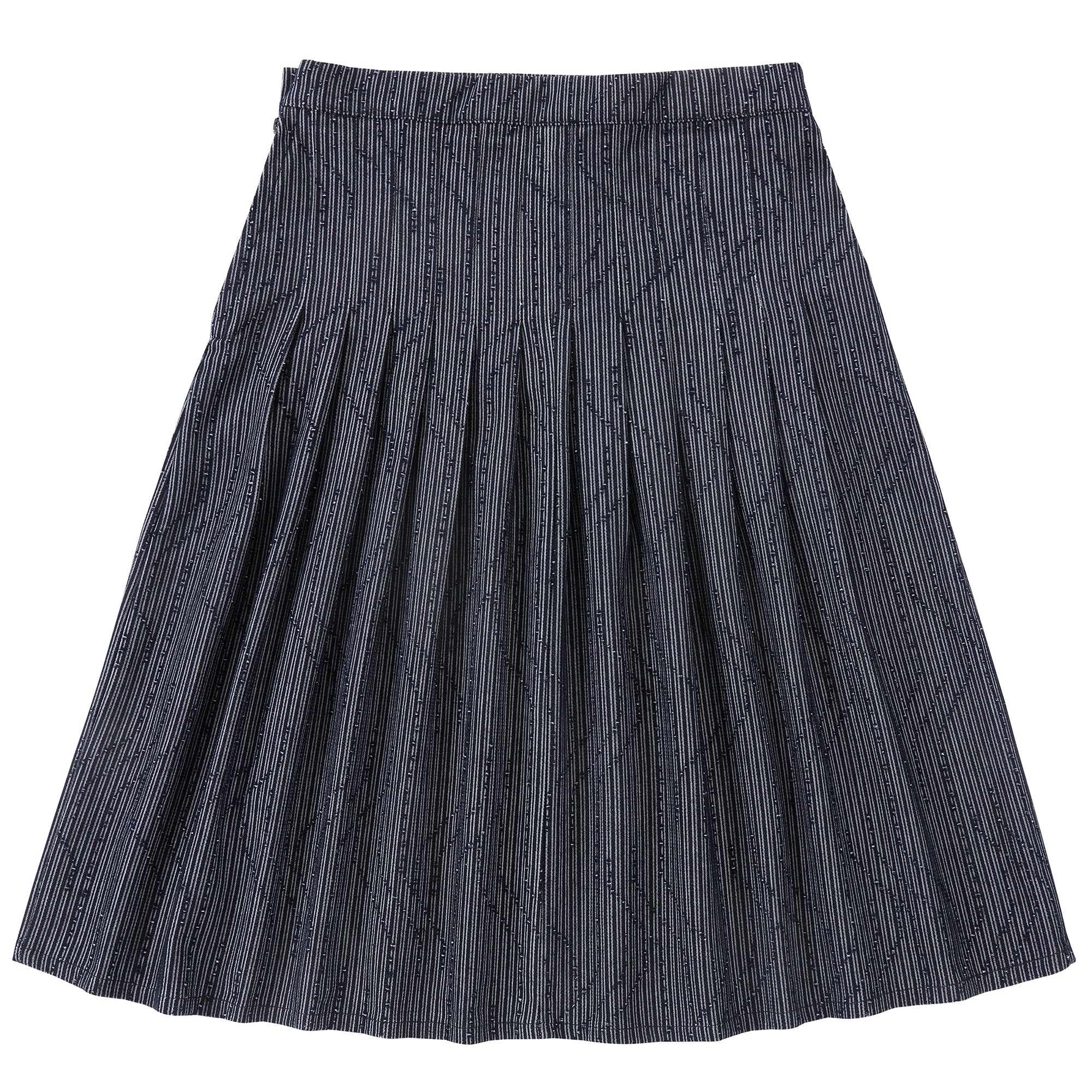 Denim Striped Skirt
