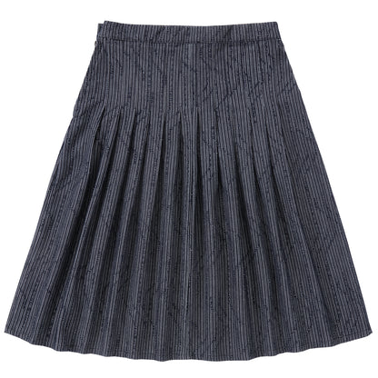 Denim Striped Skirt