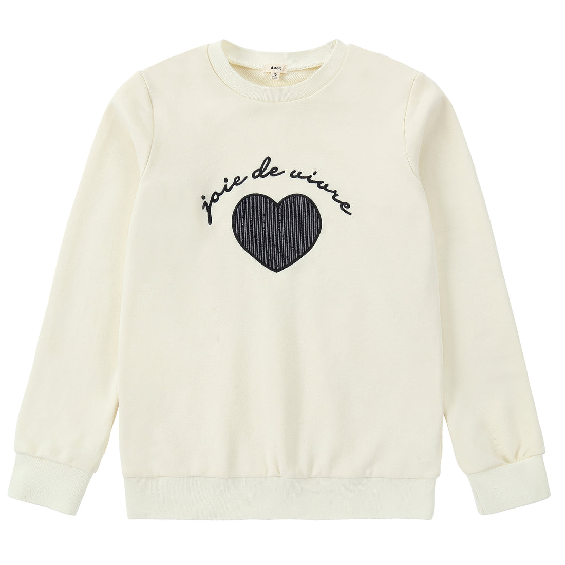 Duet Ivory Center Heart Sweatshirt