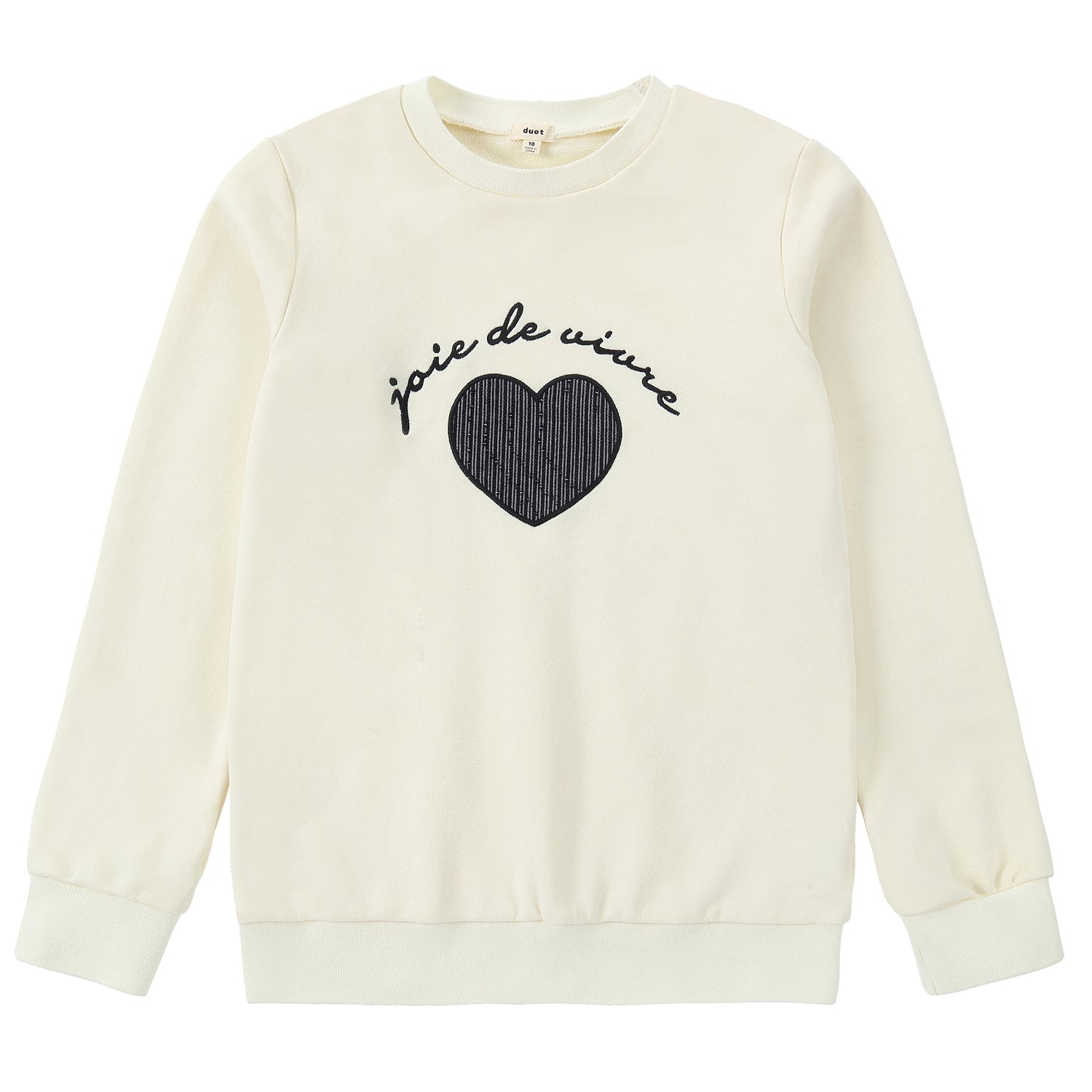 Duet Ivory Center Heart Sweatshirt