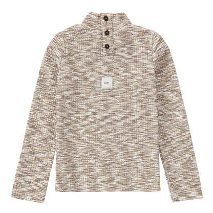 Duet Ivory &amp; Brown Turtleneck