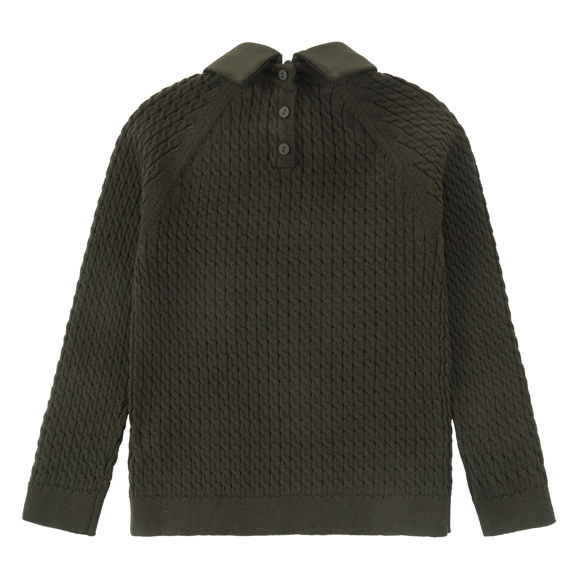 Duet Green Cable Knit Sweater