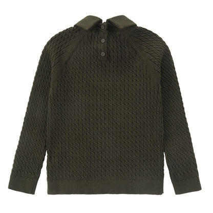 Duet Green Cable Knit Sweater