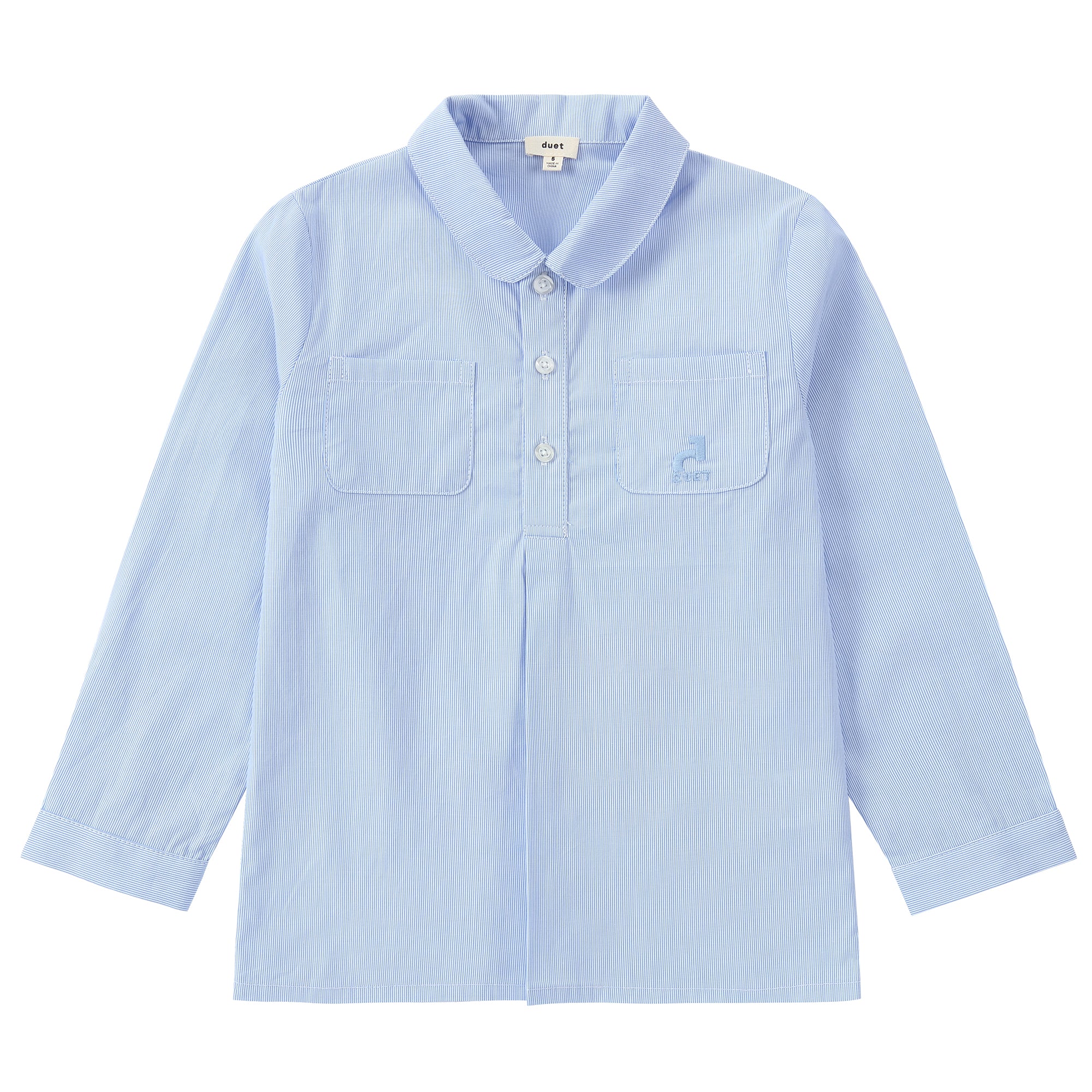 Duet Pinstriped Blue Shirt