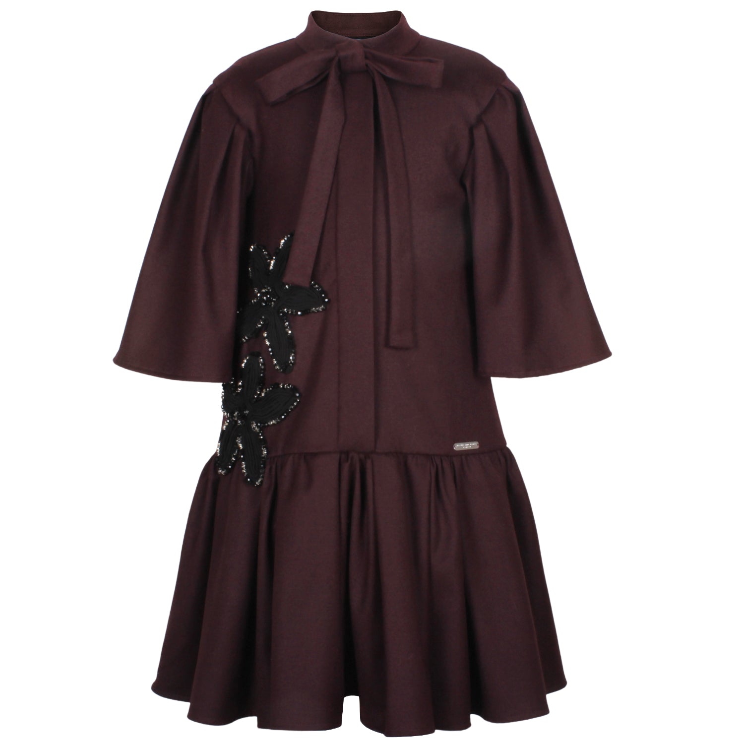 Jessie &amp; James Girls Burgundy Tiara Dress