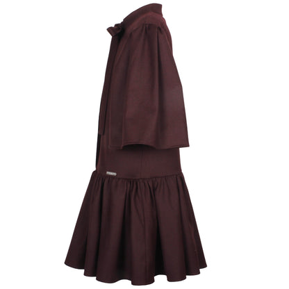 Jessie &amp; James Girls Burgundy Tiara Dress