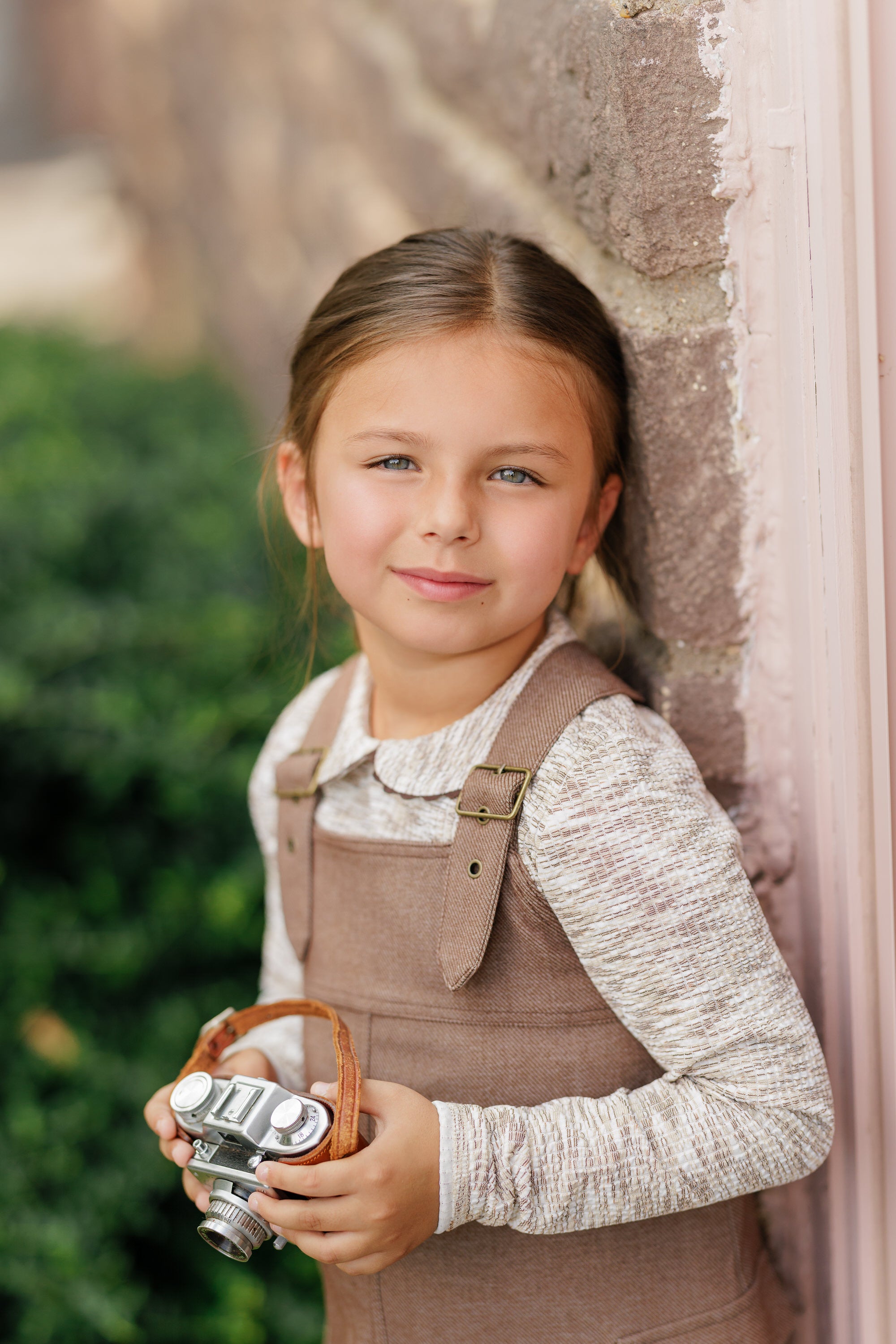 Duet Ivory &amp; Brown Collared Top