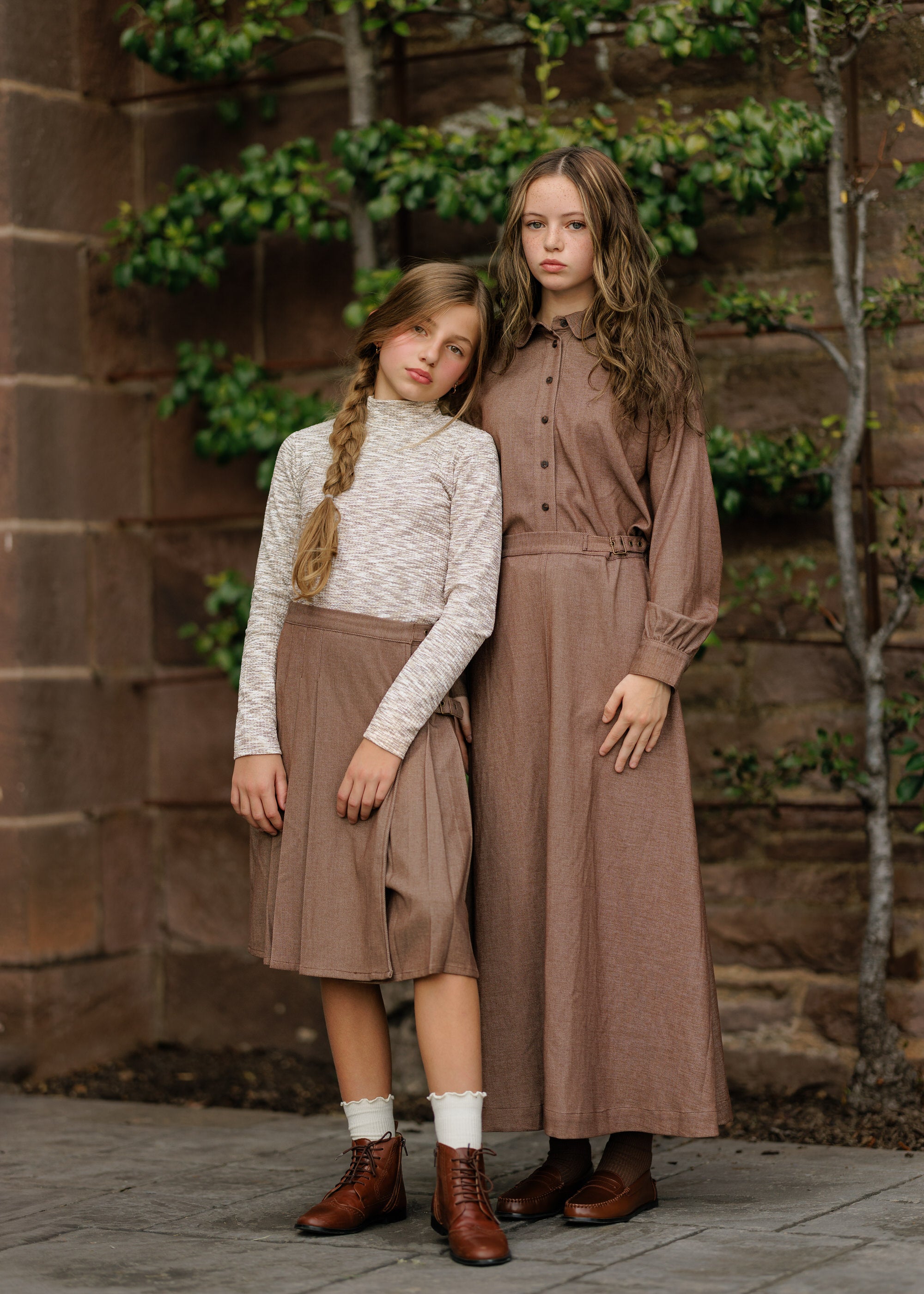 Duet Brown Twill Skirt