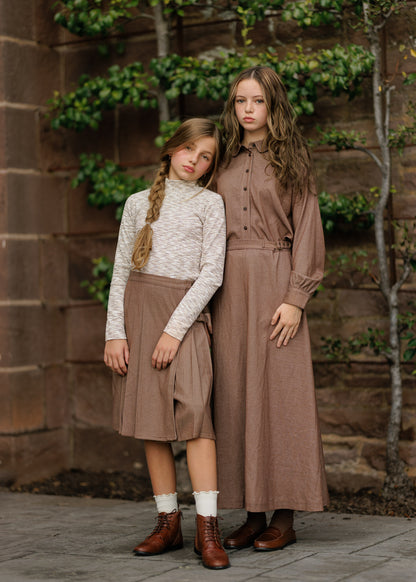 Duet Brown Twill Skirt