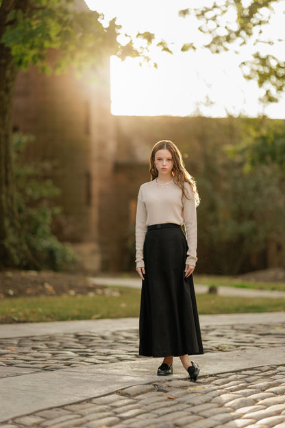 Eleve Tan Knit Sweater