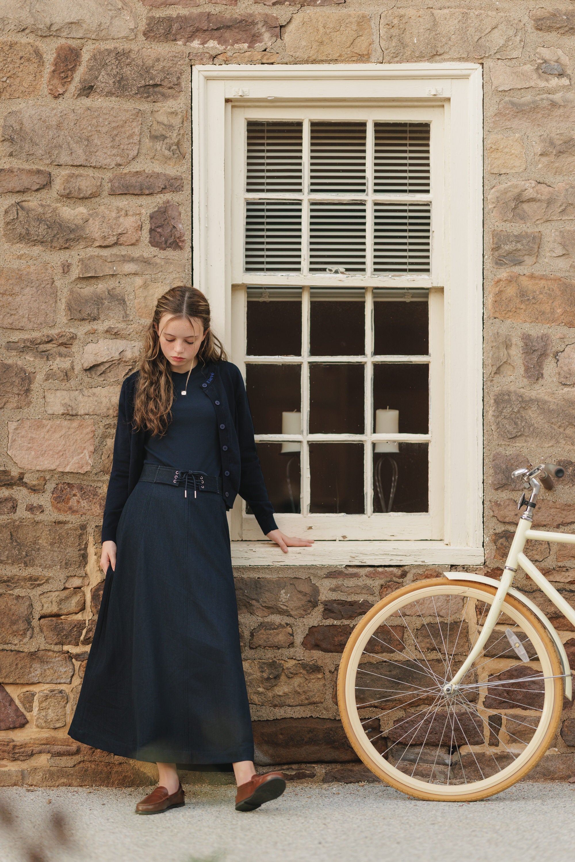 Eleve Dark Denim Skirt